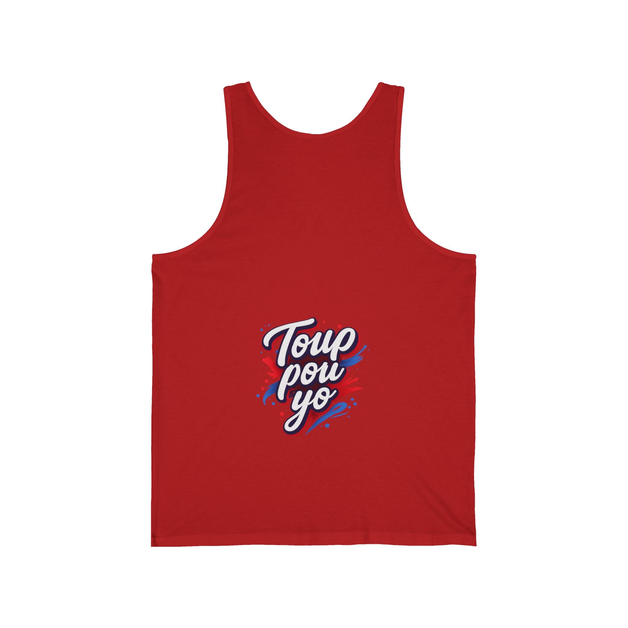 Unisex Tank Top — Bold Haitian Statement “Toup Pou Yo”