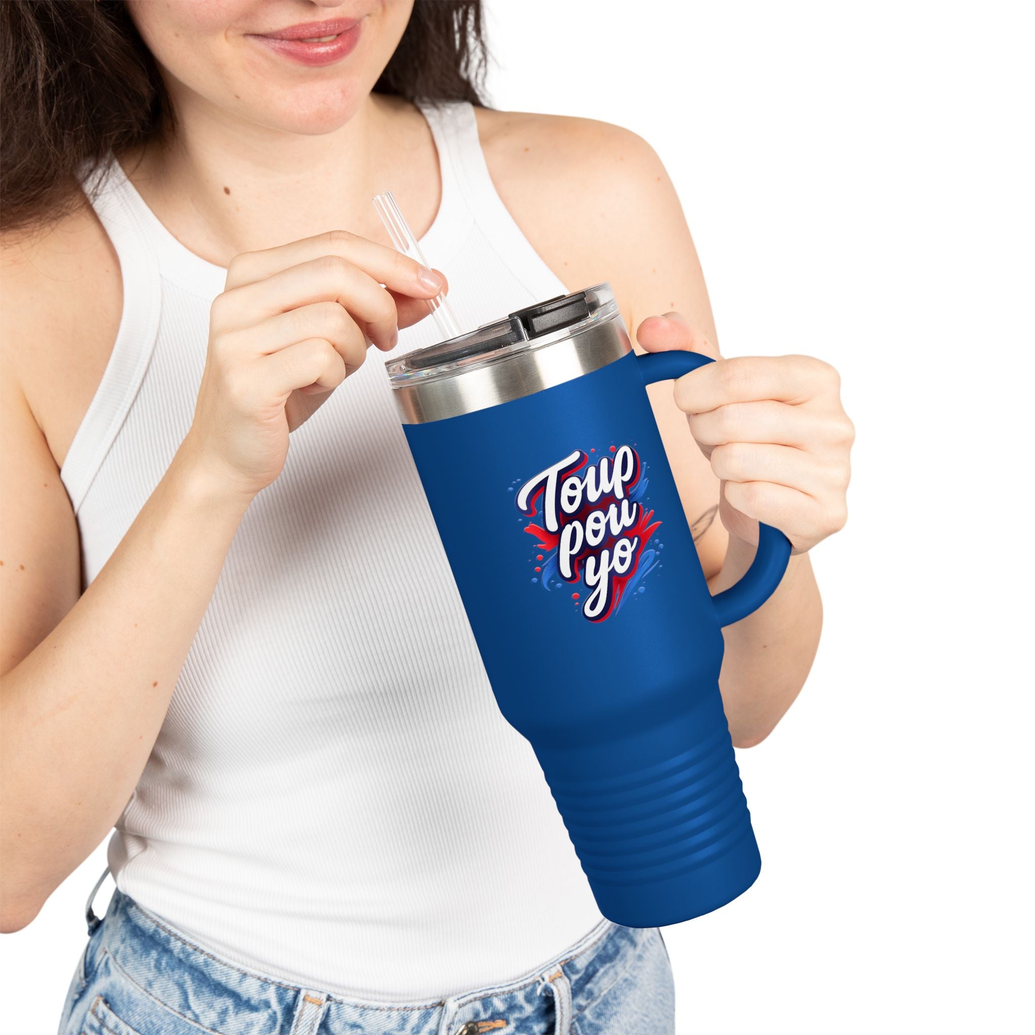 Toup Pou Yo – 40oz Insulated Travel Mug