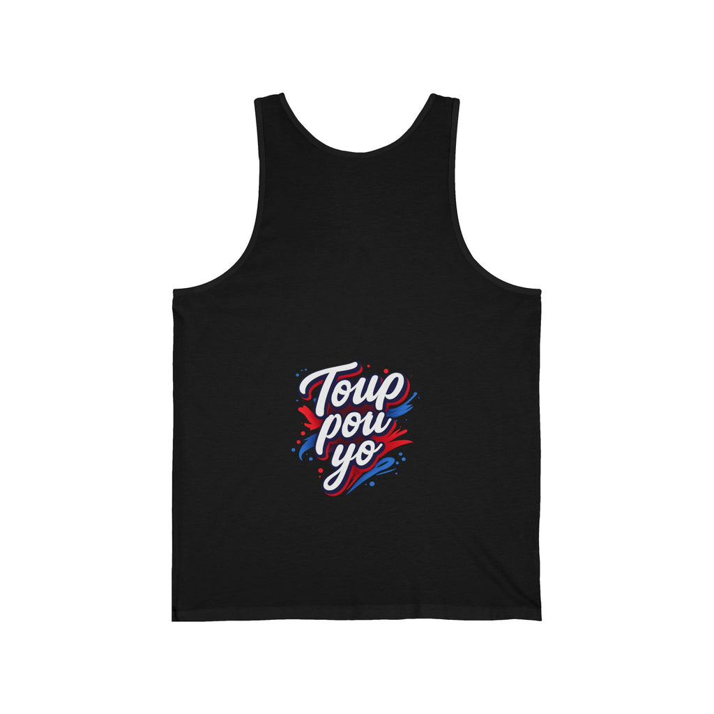 Unisex Tank Top — Bold Haitian Statement “Toup Pou Yo”