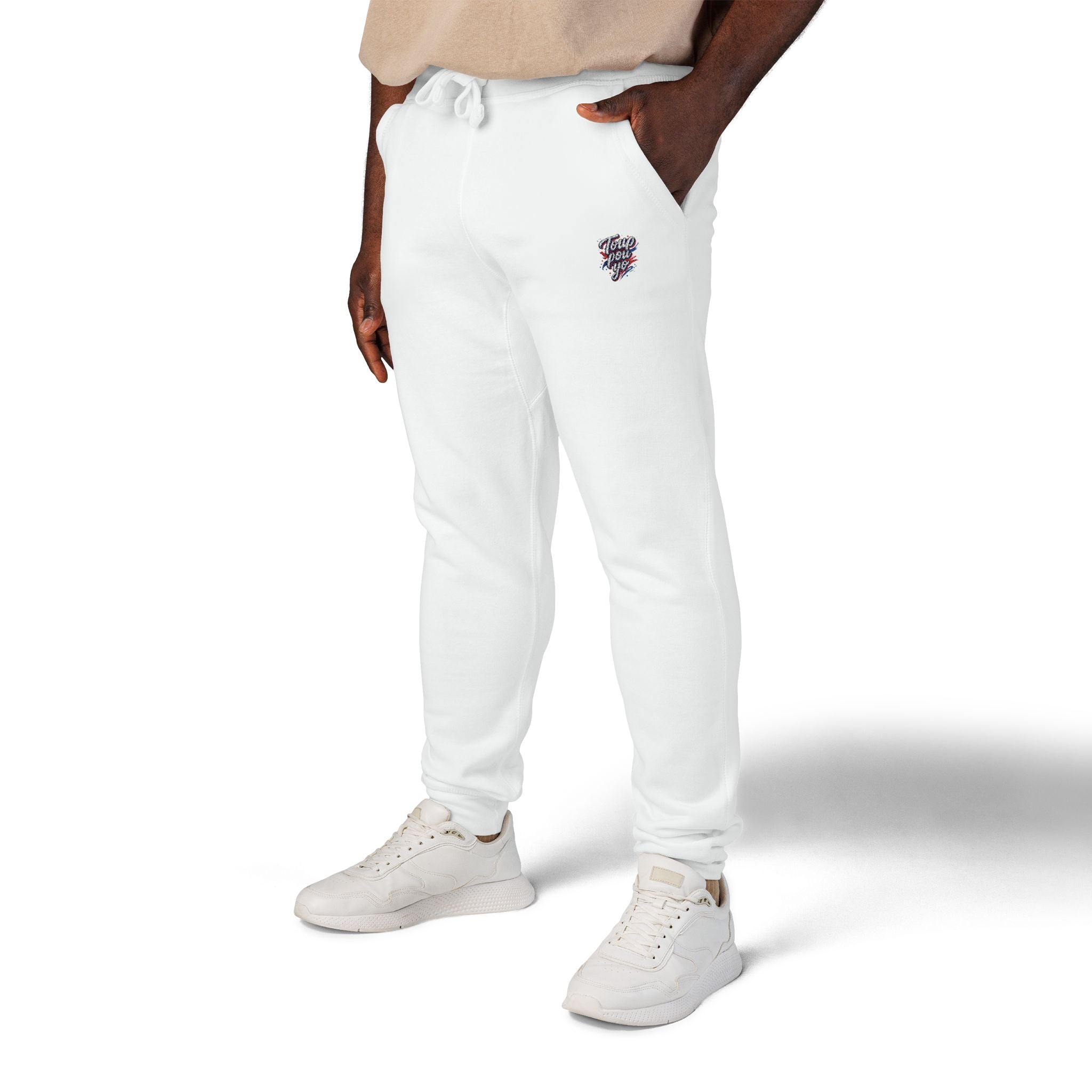 Toup Pou Yo Embroidered Sweatpants – Cozy Fleece Joggers