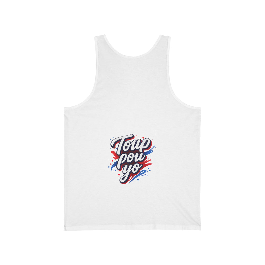 Unisex Tank Top — Bold Haitian Statement “Toup Pou Yo”