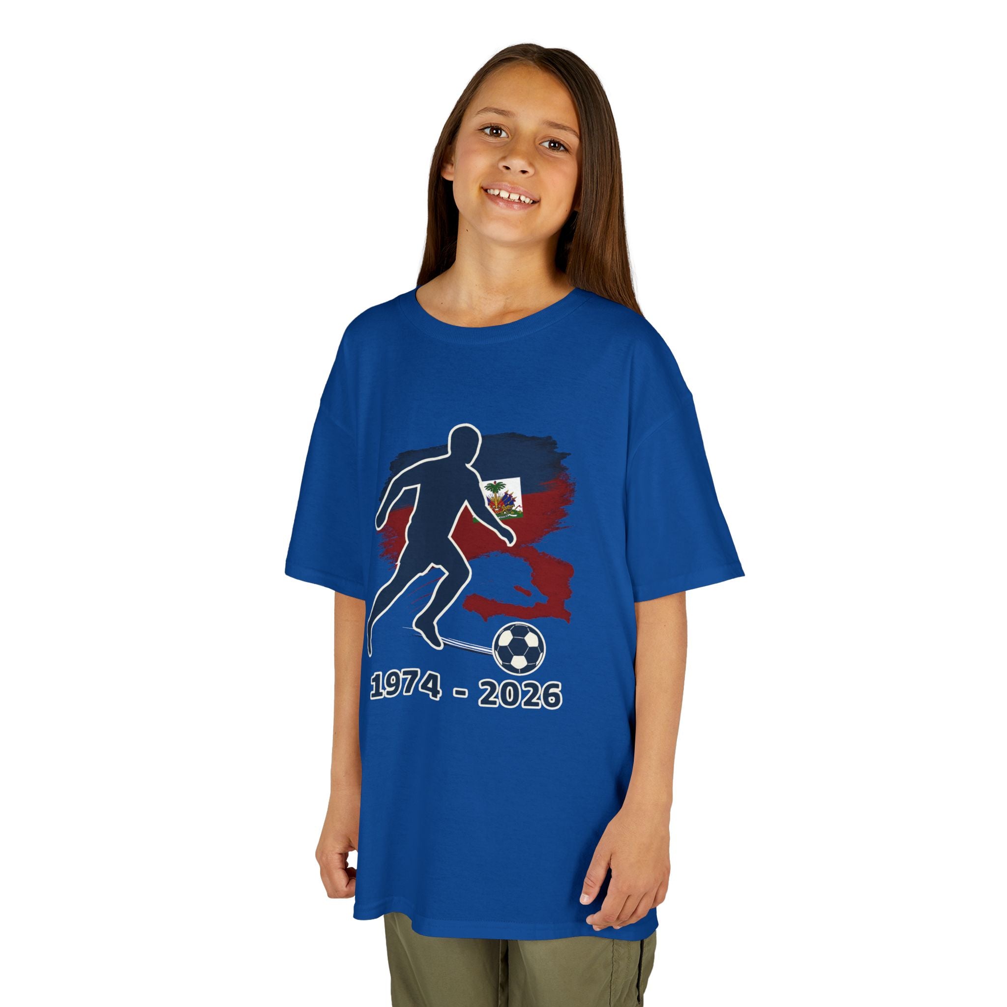 Kids Soccer Tee — 'Tour Pour Yo' Graphic with 1974–2026 Tribute