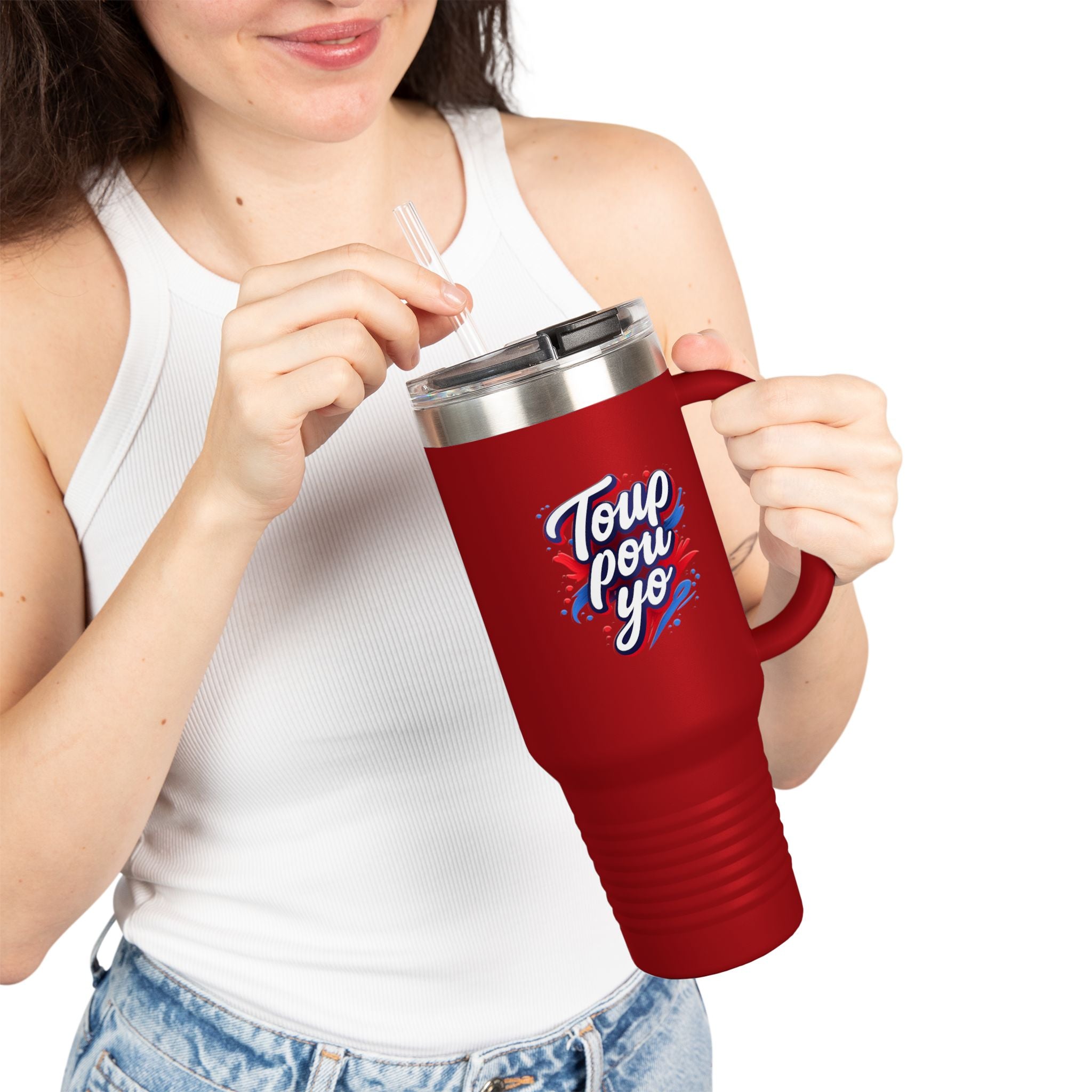 Toup Pou Yo – 40oz Insulated Travel Mug
