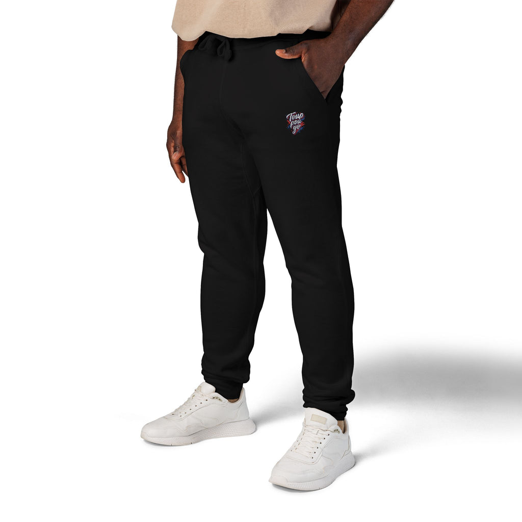 Toup Pou Yo Embroidered Sweatpants – Cozy Fleece Joggers