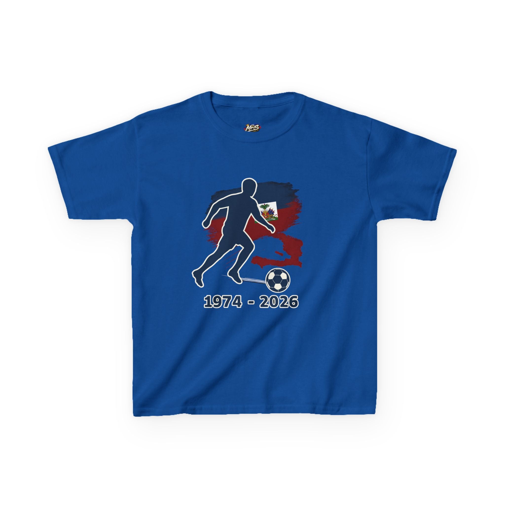Kids Soccer Tee — 'Tour Pour Yo' Graphic with 1974–2026 Tribute
