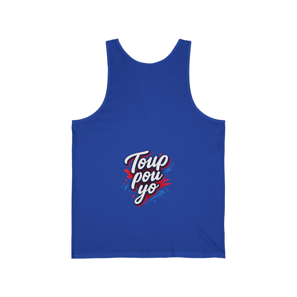 Unisex Tank Top — Bold Haitian Statement “Toup Pou Yo”