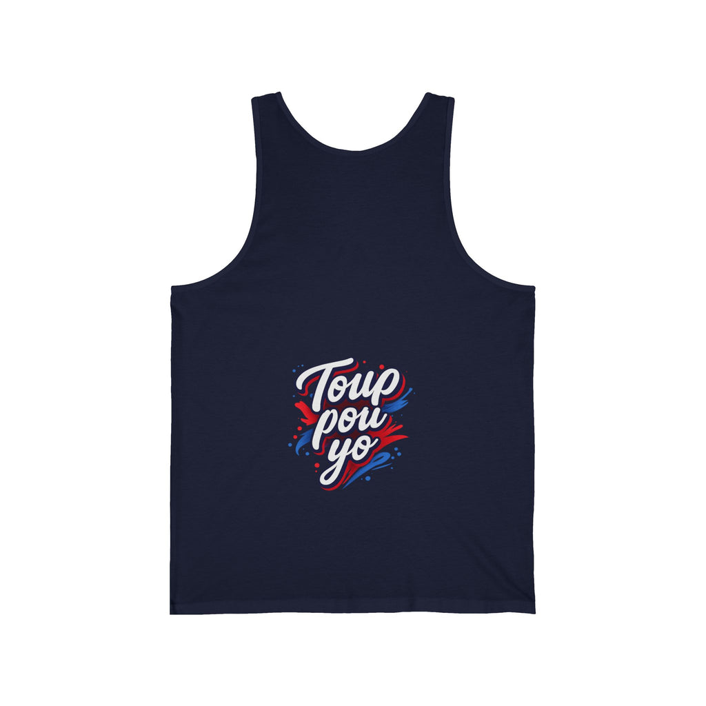 Unisex Tank Top — Bold Haitian Statement “Toup Pou Yo”